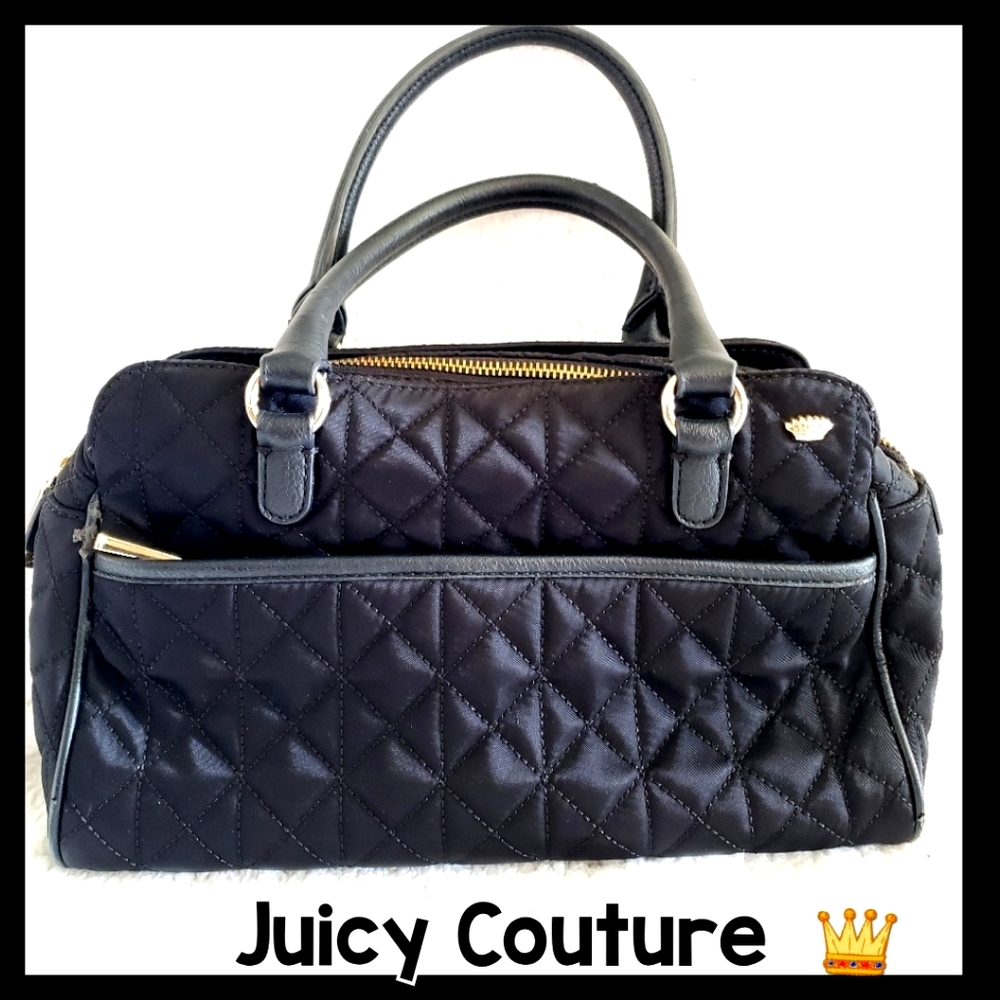 ♥️ Juicy Couture: Black Larchmont Nylon Mini Satchel